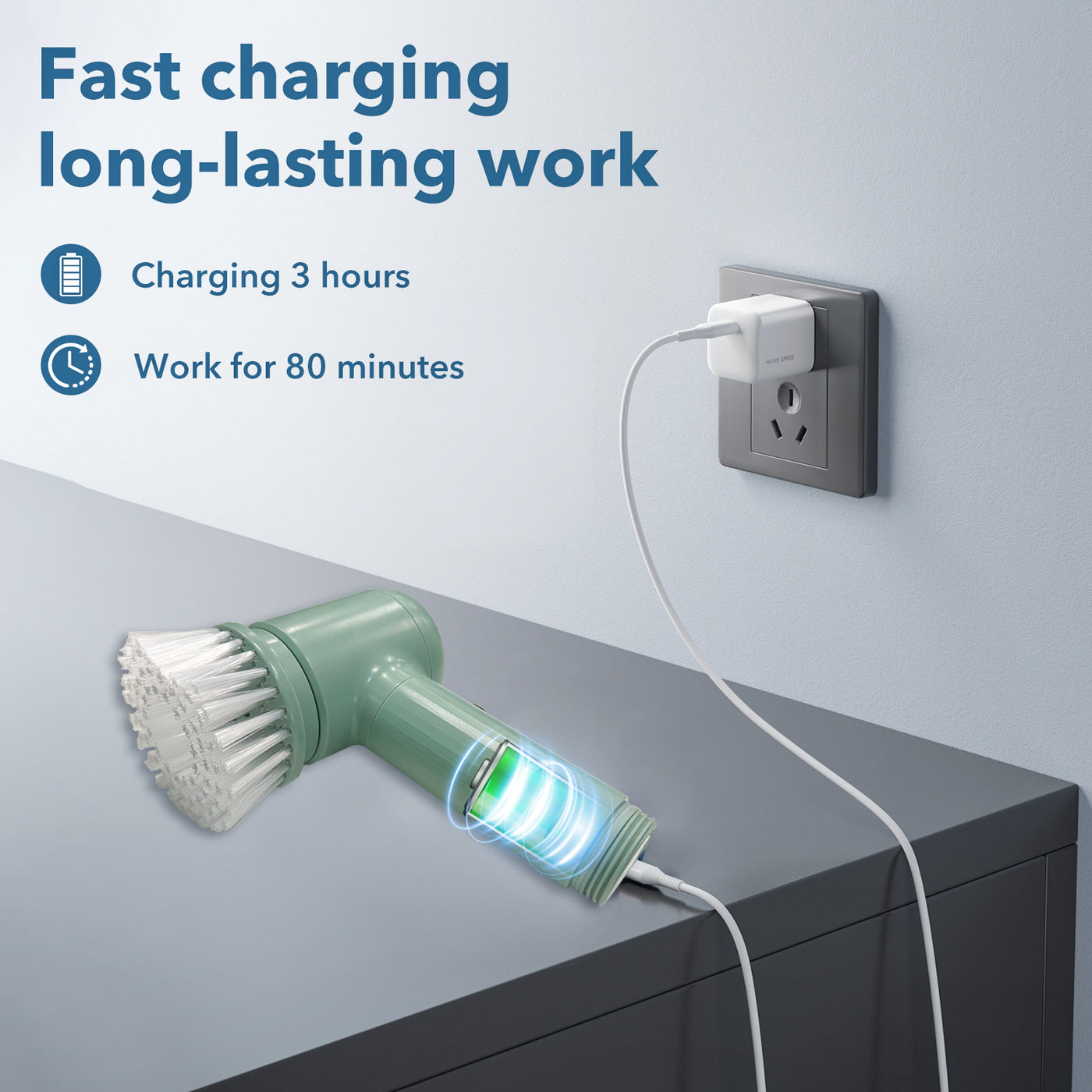 Electric Spin Cleaning Brush Scrubber