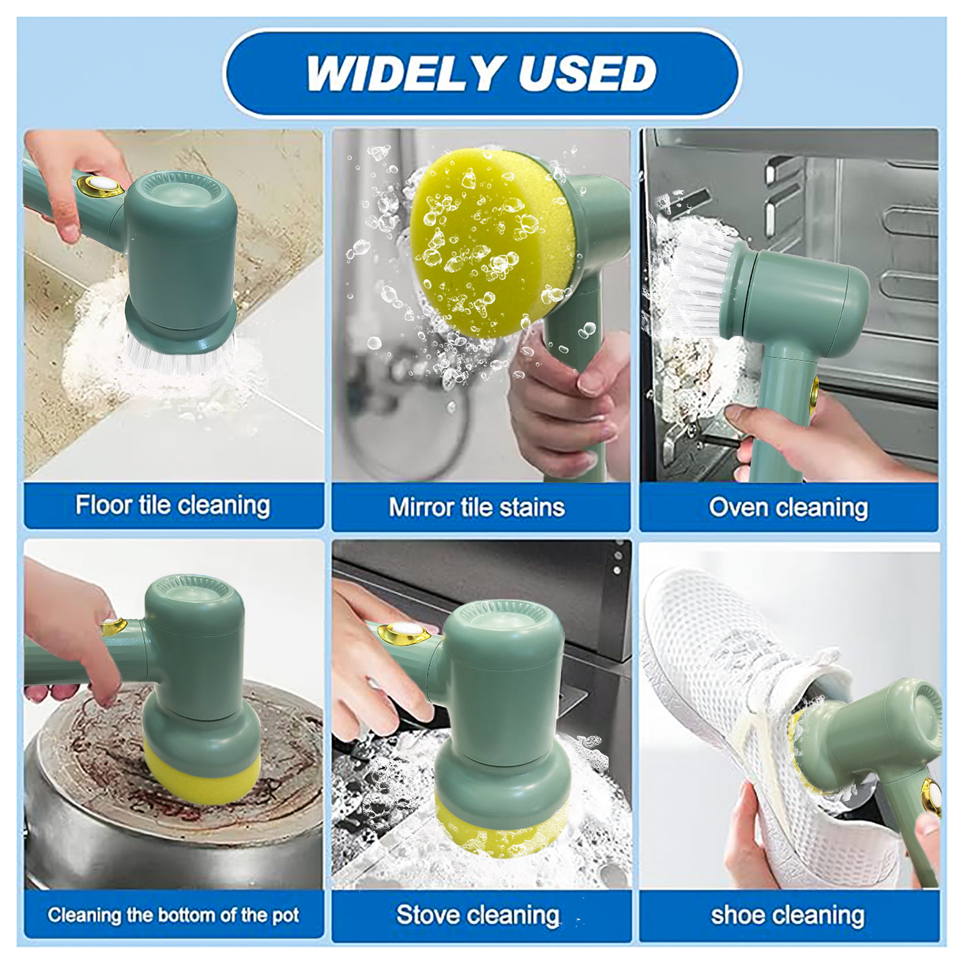 Electric Spin Cleaning Brush Scrubber