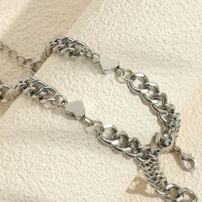 Heart Charm Love Bracelet